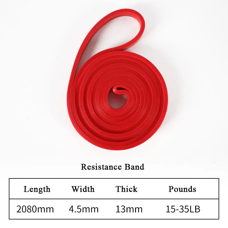 Heavy Duty Resistance Band Latex Elastic Belt Pull Up Assist