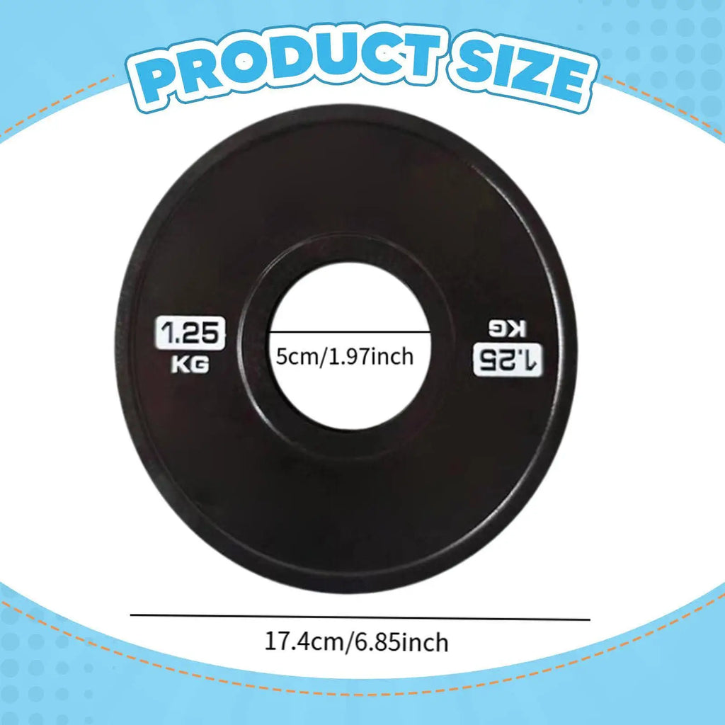 Dumbbell Weight Plate Grooved Rubber Steel for Fitness Machines Barbell Micro Plate for Professional Gym Use