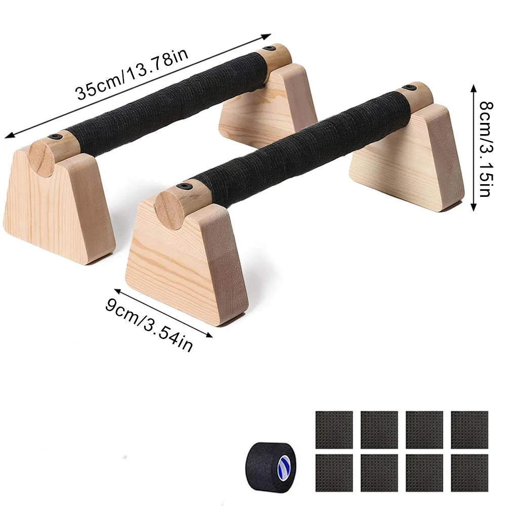 1 Pair Wooden Push Up Bar