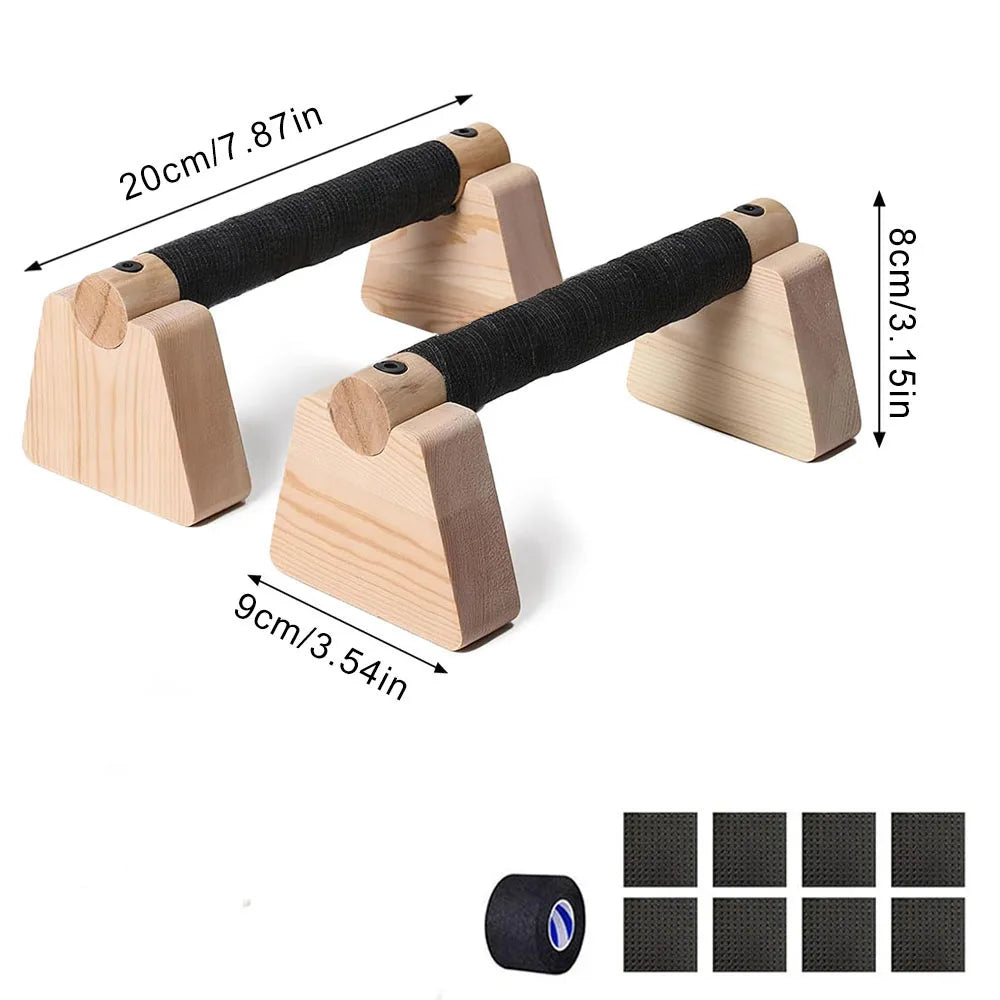 1 Pair Wooden Push Up Bar