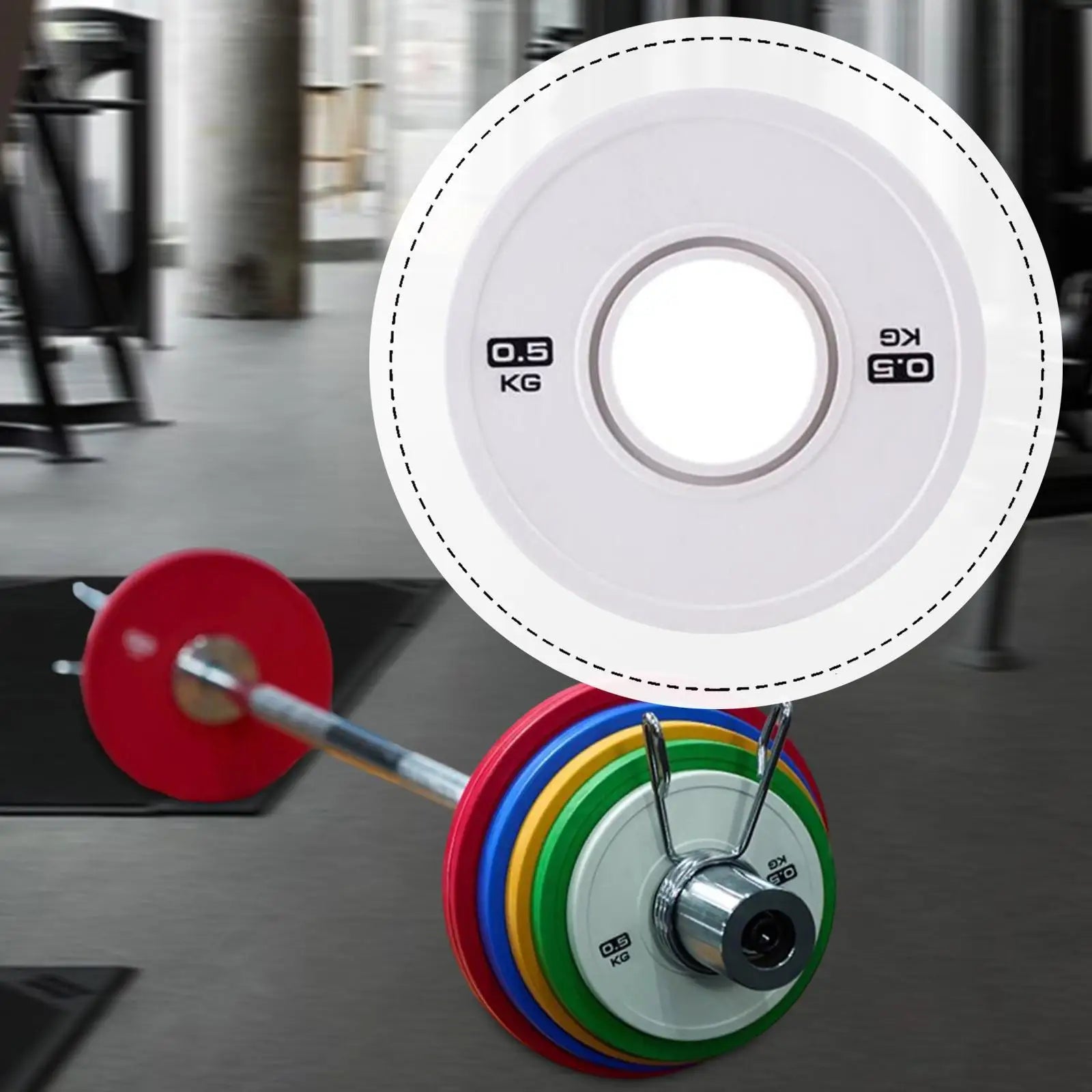 Dumbbell Weight Plate Grooved Rubber Steel for Fitness Machines Barbell Micro Plate for Professional Gym Use