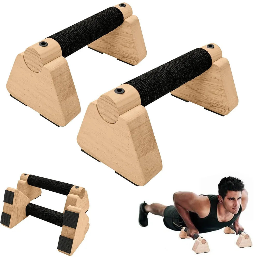 1 Pair Wooden Push Up Bar
