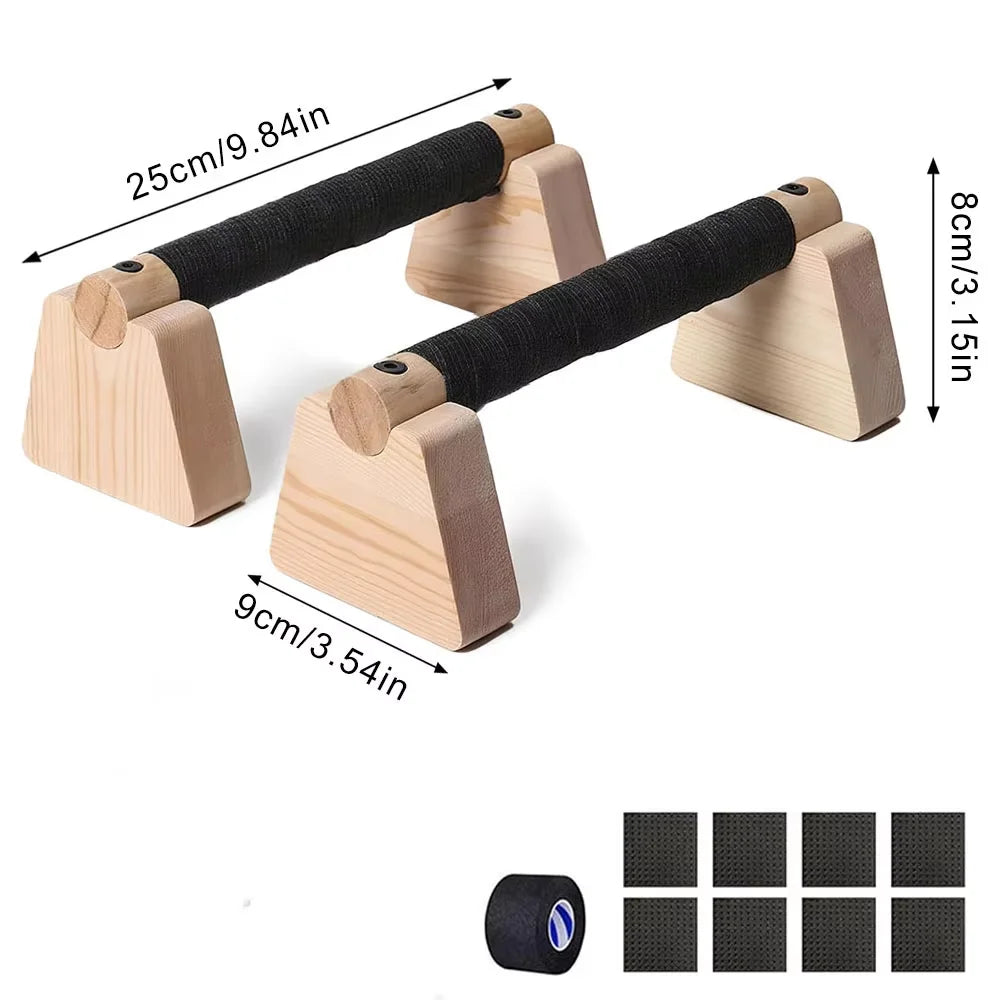 1 Pair Wooden Push Up Bar