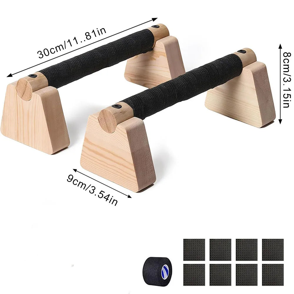 1 Pair Wooden Push Up Bar
